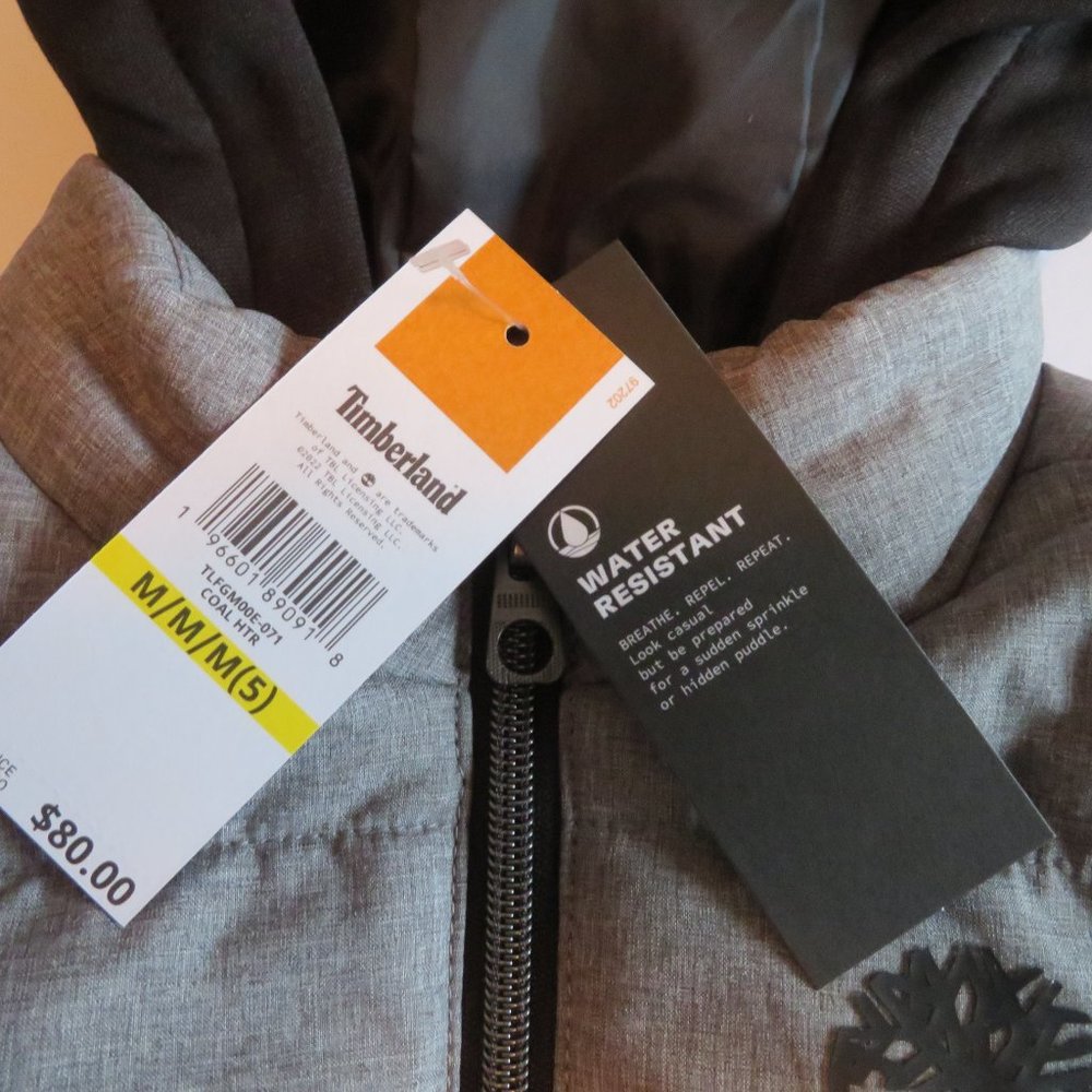 ⭐️HPx6⭐️ Timberland Kids' Hooded Puffer Jacket (Little Kid), Size M/M/M (5), NWT - Picture 7 of 8